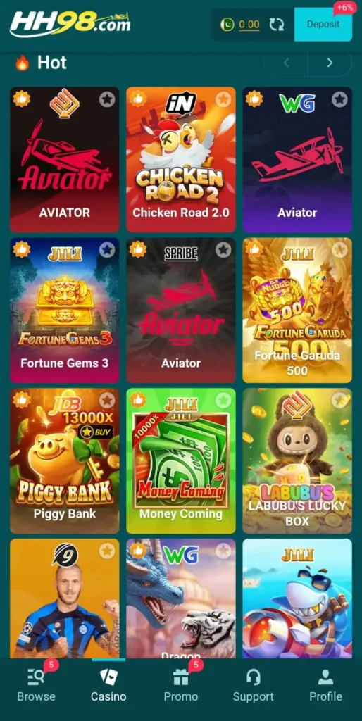 HH98 Game Login